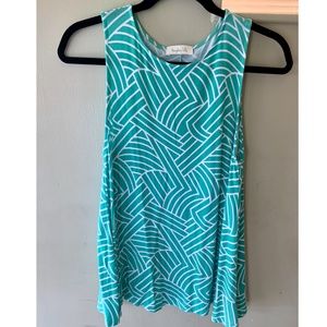 Hourglass Lilly Geometric Tank Top Blouse